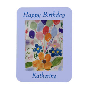 Blume & Balloons flexibel Magnet