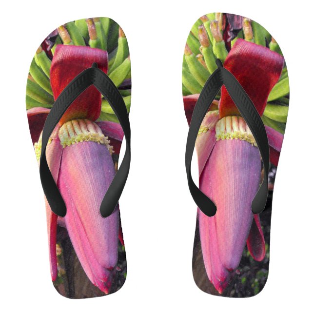 Blume Bananen schließen Flip Flops (Fußbett)