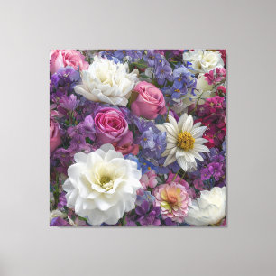 Blume Bankett Leinwanddruck