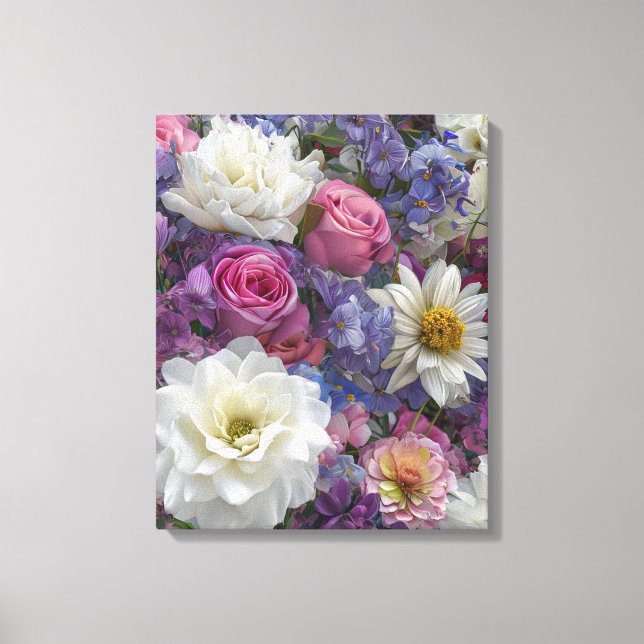 Blume Bankett Leinwanddruck (Vorderseite)