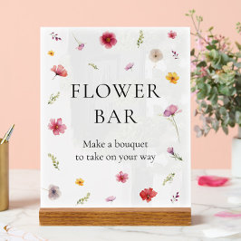 Blume Bar Acrylschild