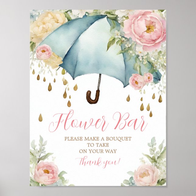 Blume Bar April Duschen bringen Mai Blume Untersch Poster (Vorne)