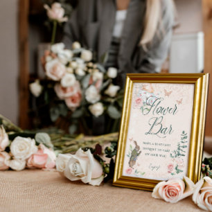 Blume Bar Märchenhafte Vintage Alice im Wunderland Poster