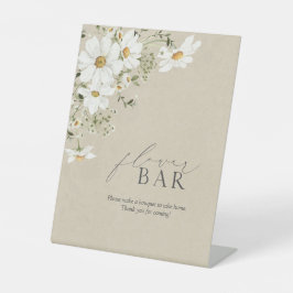 Blume Bar Rustikales Aquarell Brautparty Sockelschild