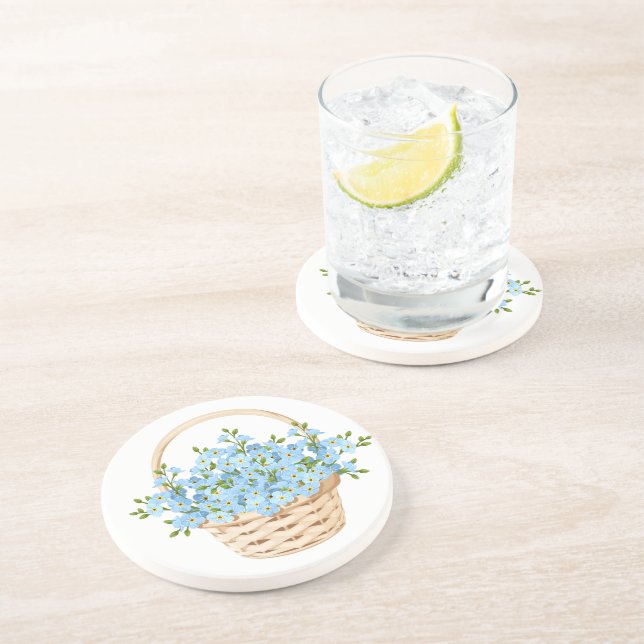 Blume Basket Stone Untersetzer (Seite)