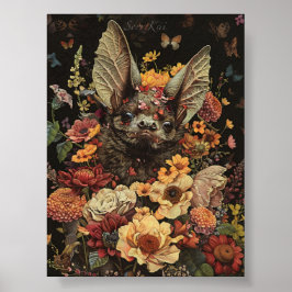 Blume Bat in Black Print & Download Poster