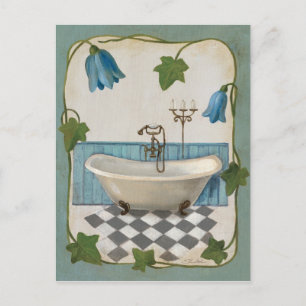 Blume Bath Postkarte