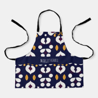 Blume Batik Gelbes botanisches Muster