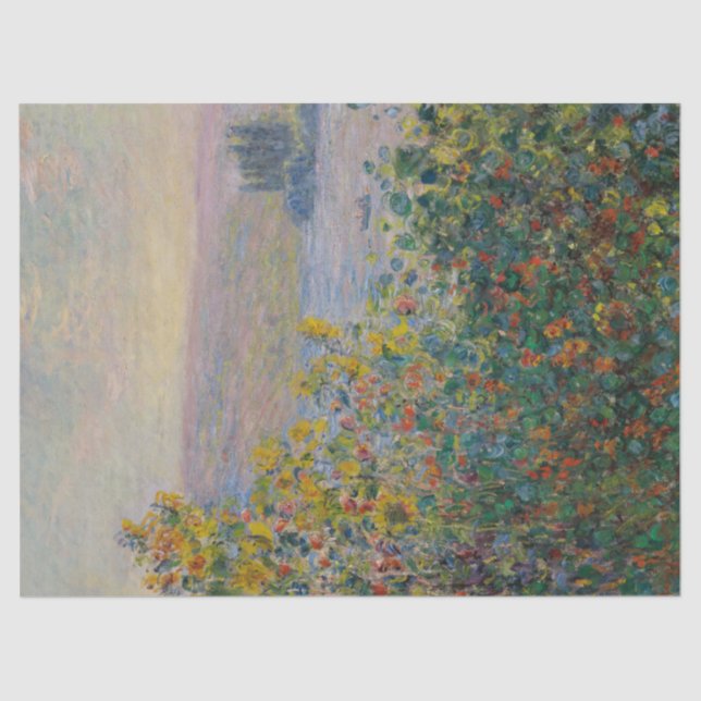 Blume Bedins at Vetheuil von Claude Monet Seidenpapier (Vorderseite)