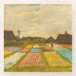 Blume Beds in Holland von van Gogh Glasuntersetzer