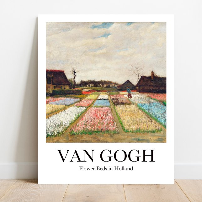 Blume Beds in Holland von Vincent Van Gogh Poster (Van Gogh's Vibrant Fields: Flower Beds in Holland. Museum-quality poster)