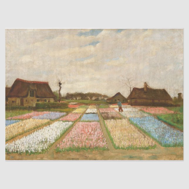 Blume Beds in Holland von Vincent Van Gogh Seidenpapier (Vorderseite)