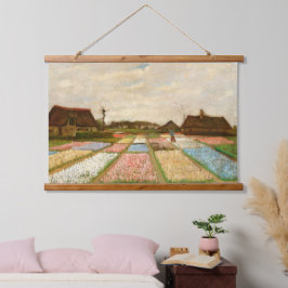Blume Beds in Holland von Vincent Van Gogh Wandteppich Mit Holzrahmen
