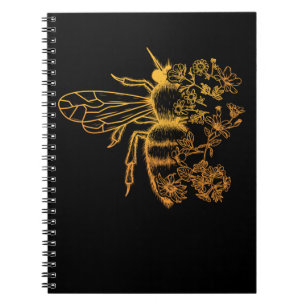 Blume Bee Lover Women Honey Beekeeper Notizblock