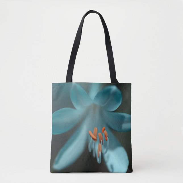 "Blume bei Dämmerung" Drucktasche (Vorderseite)