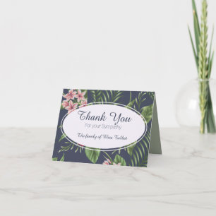 Blume Beileid Vielen Dank Note Card Dankeskarte