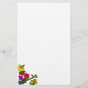 Blume Benutzerdefinierte Schreibvorlage Briefpapier