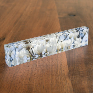 Blume Benutzerdefinierter Schreibtisch Zielort des Namensplakette