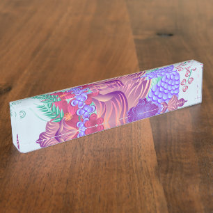 Blume Benutzerdefinierter Schreibtisch Zielort des Namensplakette