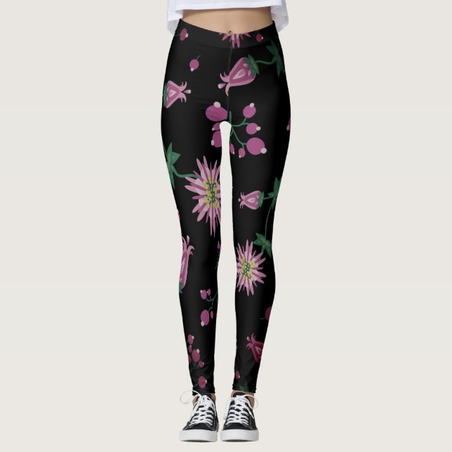 Blume & Berries Nebel Leggings (Vorderseite)