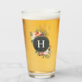 Blume Berry Floral Monogram Glas