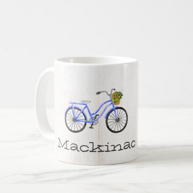 Blume Bicycle Mackinac Island Lage Kaffeetasse (Vorderseite Links)