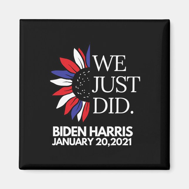 Blume Biden Harris Einweihungstag 2021 Magnet (Vorne)