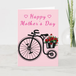 Blume Bike Mother Day Card Karte