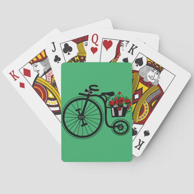 Blume Bike Spielkarten für Ihre Farben (Rückseite)