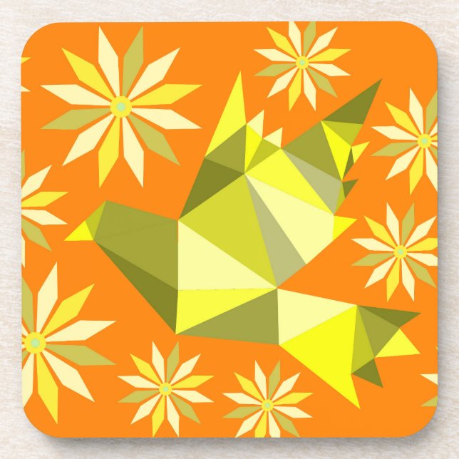 BLUME BIRD BEVERAY COASTER GETRÄNKEUNTERSETZER (Vorderseite)