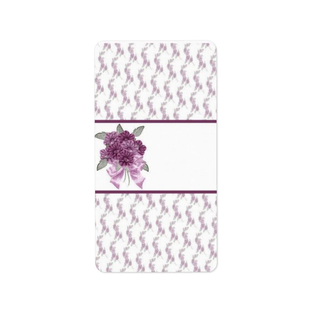 Blume Birthday Hershey Miniatur Candy Wrapper Adressaufkleber (Vorne)
