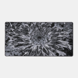Blume Black and Gray Dahlia Schreibtischunterlage