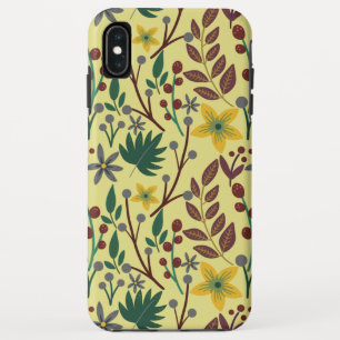 Blume, Blätter, Zweige, nahtlos, ohne Blumen Case-Mate iPhone Hülle