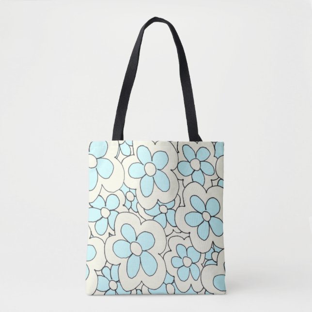 Blume blau drucken (Vorderseite)
