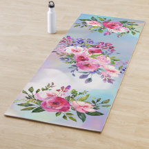 Blume Blau Pink Yoga Mat