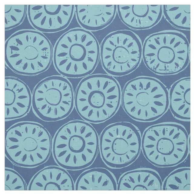Blume blau stoff (Muster)