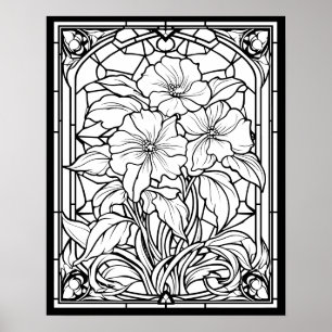 Blume Bleibeleuchtungs-Poster Poster