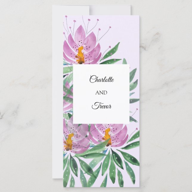 Blume Bloom Violet Originale Kunstwerke Karte (Vorderseite)