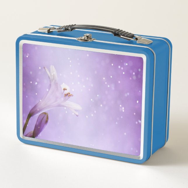 Blume Blossom Bloom Botany Petals Flora Natur Metall Brotdose (Vorderseite)