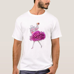 Blume blubiert Frauen wie Parfümerliebhaber T-Shirt