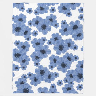Blume Blue 60x80 Fleece Blanket