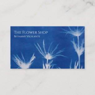 Blume Blue Business Card Visitenkarte
