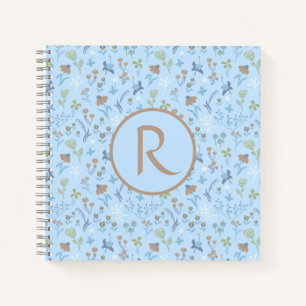 Blume Blue Monogram Journal Notizbuch