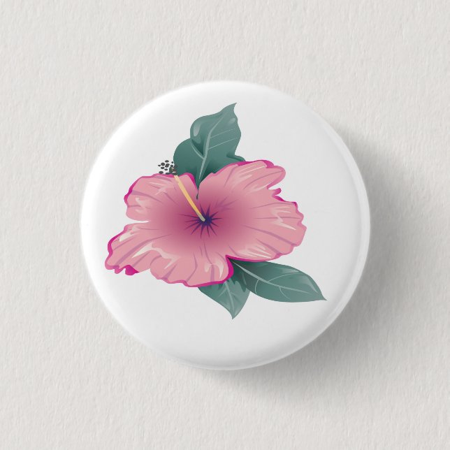 Blume blühen button (Vorderseite)