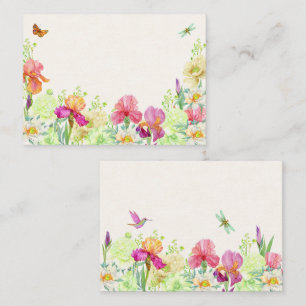 Blume blühen mitteilungskarte