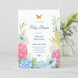 Blume blühen Schmetterlingsdusche Einladung