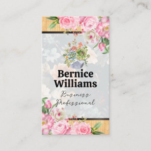 Blume blühen visitenkarte