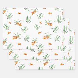 Blume blühende Blütenfeder nahtlos Geschenkpapier Set