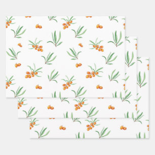 Blume blühende Blütenfeder nahtlos Geschenkpapier Set