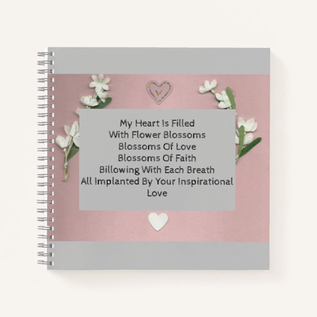 Blume blüht notizbuch (Vorderseite)